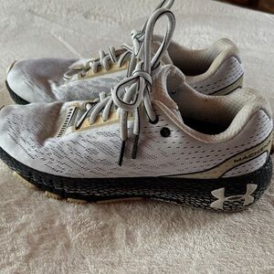 Under Armour White and Black Running Shoes
